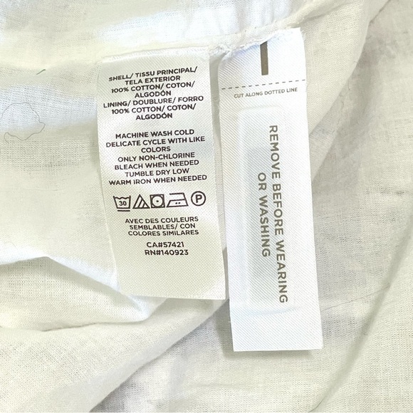 NWT LOFT Beach Halter Neck Flounce Hem Striped Cotton Sun Dress White 16 - Picture 14 of 14